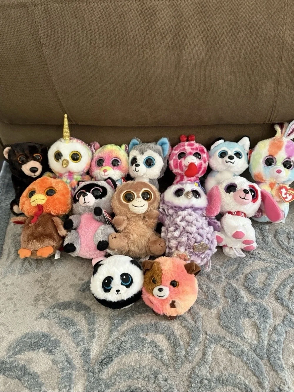 Ty Beanie Boos Multicolor Plush Stuffed Animals
